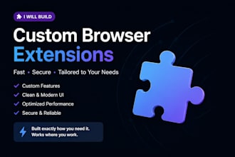 build a custom browser extension