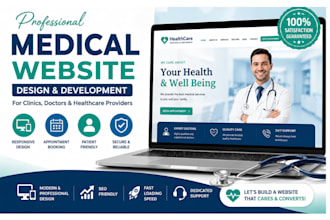 design premium medical website, clinic website,  appointment booking website