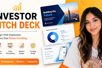 design investor pitch deck, startup fundraising presentation, vc deck