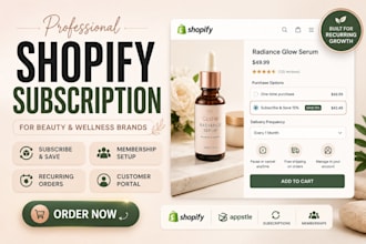 setup appstle subscription and membership for beauty and wellness shopify brand