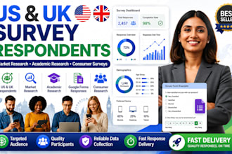 recruit US and UK survey respondents for market research