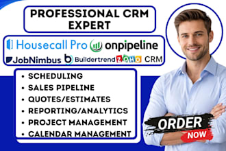 build industry jobnimbus crm buildertrend housecall pro onpipeline zoho crm