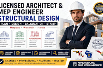 mep engineer plan structural design licensed architect in maryland wisconsin fl