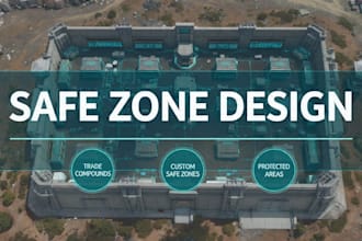 design custom dayz safe zone and trade compounds
