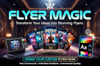 design a professional flyer, poster, or event banner