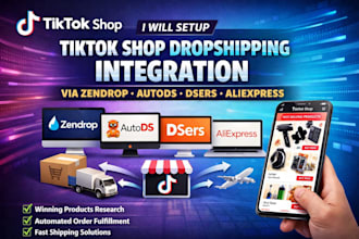 setup tiktok shop dropshipping integration via zendrop autods dsers aliexpress