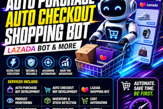 do auto purchase bot auto checkout bot, shopping bot, lazada bot