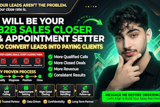 close your high ticket commission sales call book qualified appointment hr leads