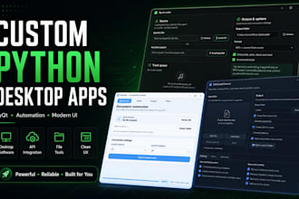 develop a custom python desktop application with pyqt