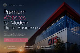 cinematic website for premium digital businesses