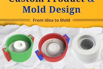 design professional 3d molds for injection molding blow molding manufacturing