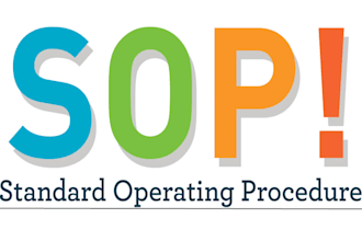 write maintenance sops, shutdown plans for plants