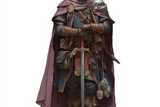 draw cool dnd character and fantasy concept art for you