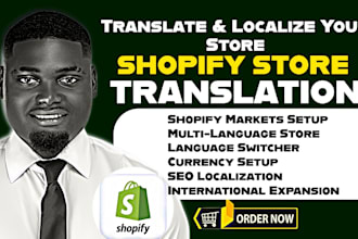 translate shopify store and localize your shopify store into multiple languages