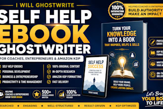 ghostwrite a self help ebook for coaches entrepreneurs and amazon KDP