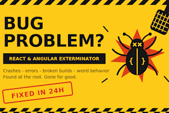 fix javascript, react, or angular bugs in 24 hours