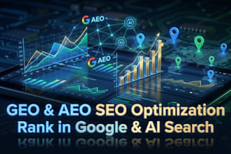 optimize your website with monthly ai SEO GEO aeo, authority backlinks