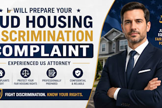 prepare your hud housing discrimination complaint as a US attorney