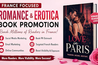 do france romance book promotion erotica ebook marketing to millions of readers