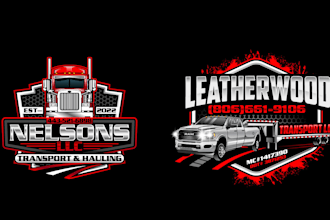 design superb modern transport logo with satisfaction guaranteed
