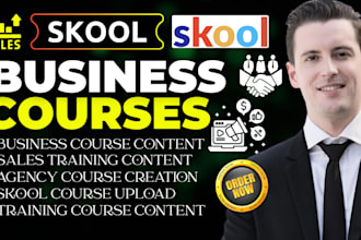 do skool business course, agency course content, skool sales training content