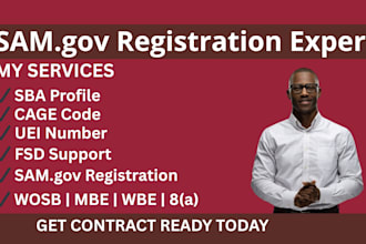 do sam gov registration, uei and cage code assistance