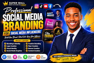 design social media  branding for social media influencers