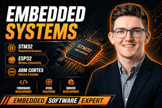develop or design embedded hardware, esp32 iot, robotics or sensor integration