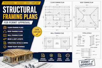 create structural framing plans for permit approval