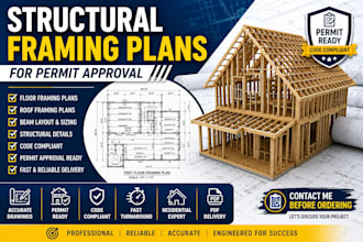 create structural framing plans for permit approval