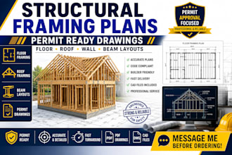 create structural framing plans for permit approval