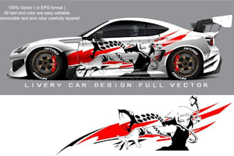 create car livery and livery design for custom car and commercial vehicle