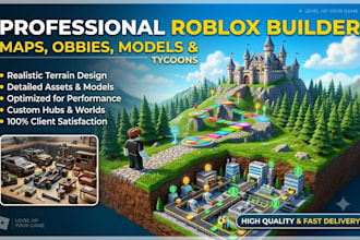 build natural roblox map builder, obby map, roblox model, tycoon map terrain