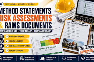 write method statements, risk assessments and rams documents