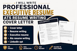write professional executive resume ats resume writing cover letter