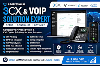 setup and install a new 3cx volp installation