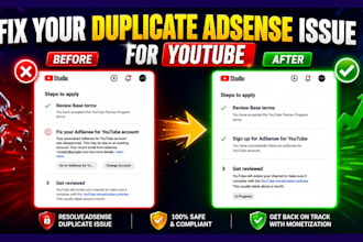 fix your duplicate adsense issue for youtube