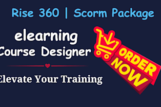 build an elearning course on articulate rise 360