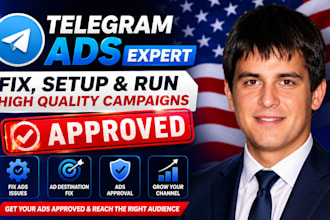 fix telegram ads ads destination approval isue and run telegram ads