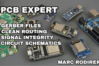 build pcb layout designs, gerber files, bom, and circuit schematics layout