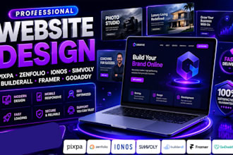 build pixpa zenfolio ionos simvoly builderall framer godaddy website design