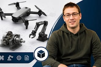 drone mechanical drawings, robot prototype cad, assembly cad drafting pro expert