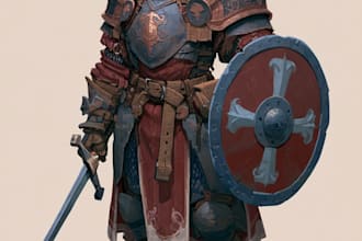 fantasy dnd character illustration