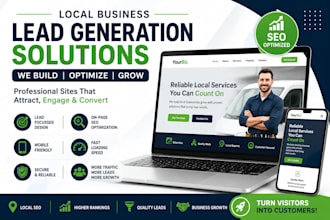 build a local business lead generation website with on page SEO