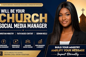 do church social media manager christian ministry faithbased content sermon reel