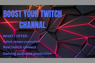 promote your twitch stream to real viewers