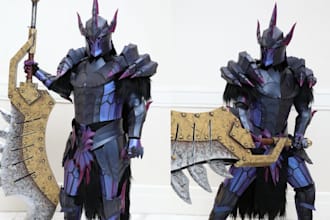 3d cosplay armor commission 3d wearable anime armor 3dcosplay model armor design