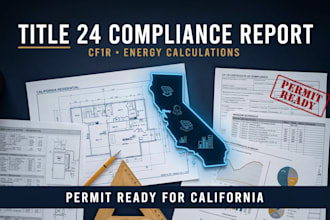 do title 24 compliance report for california energy calculations cf1r