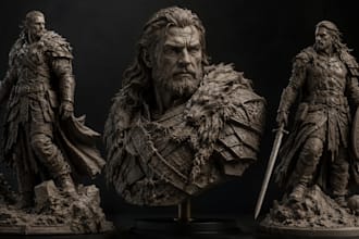create 3d characters, dnd models, toys, figures chibi and printable assets