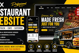 build wix restaurant website food truck website with online ordering